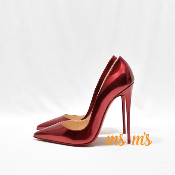 NIB Christian Louboutin So Kate Metallic Pumps - Picture 2 of 7
